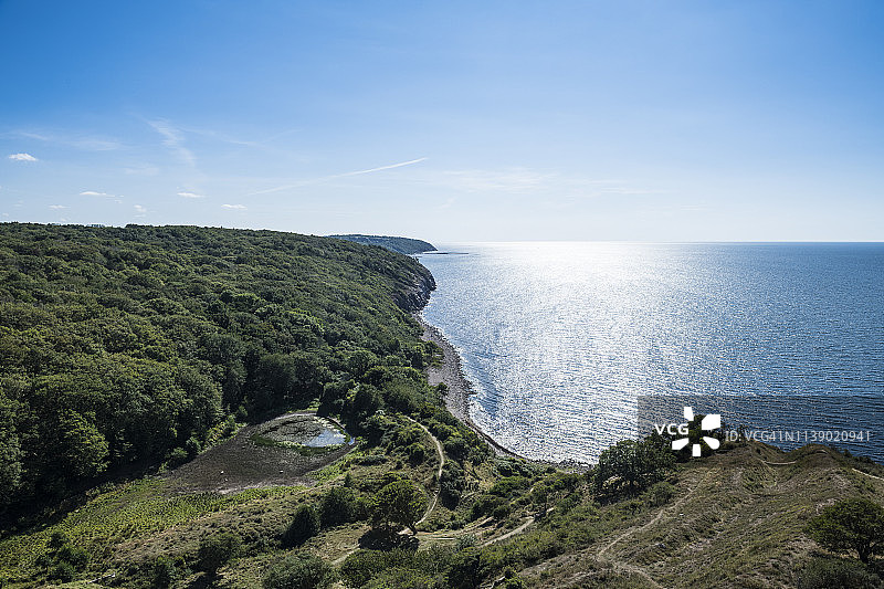 丹麦博恩霍尔姆哈默胡斯城堡遗址俯瞰图片素材