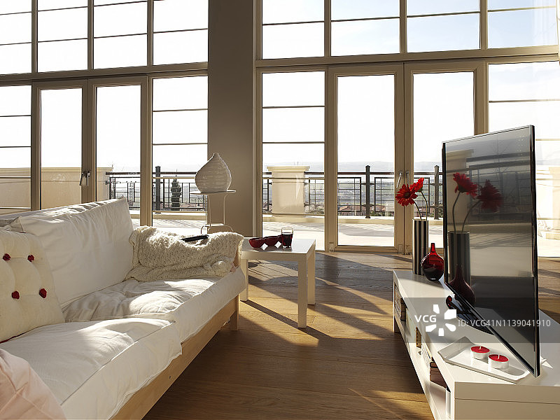 客厅4K电视图片素材