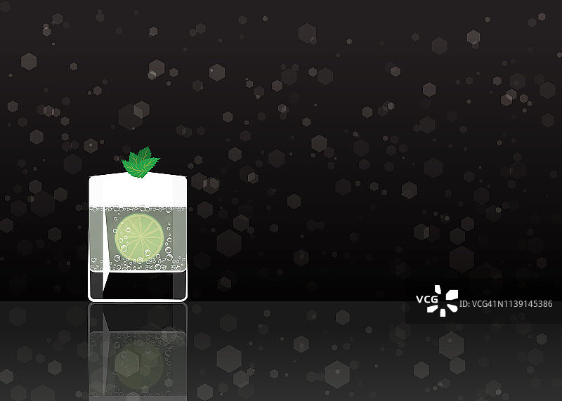 官方鸡尾酒图标，难忘的金菲士图片素材