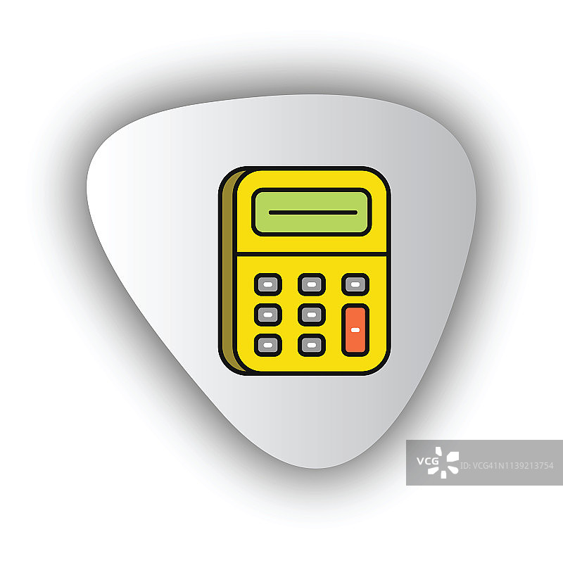 彩色矢量计算器图标图片素材