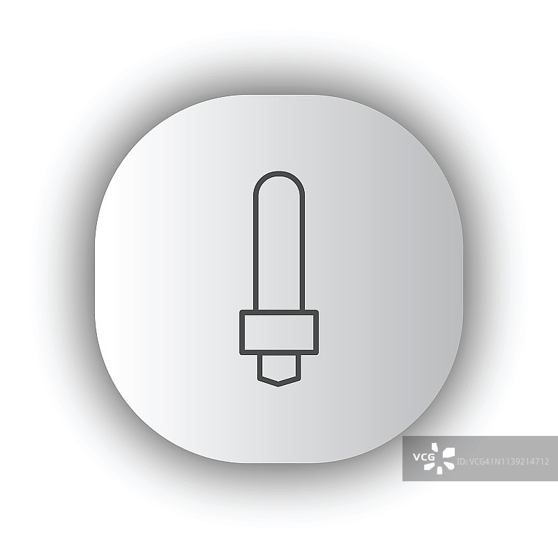 手电筒矢量线条图标、标志、插图图片素材