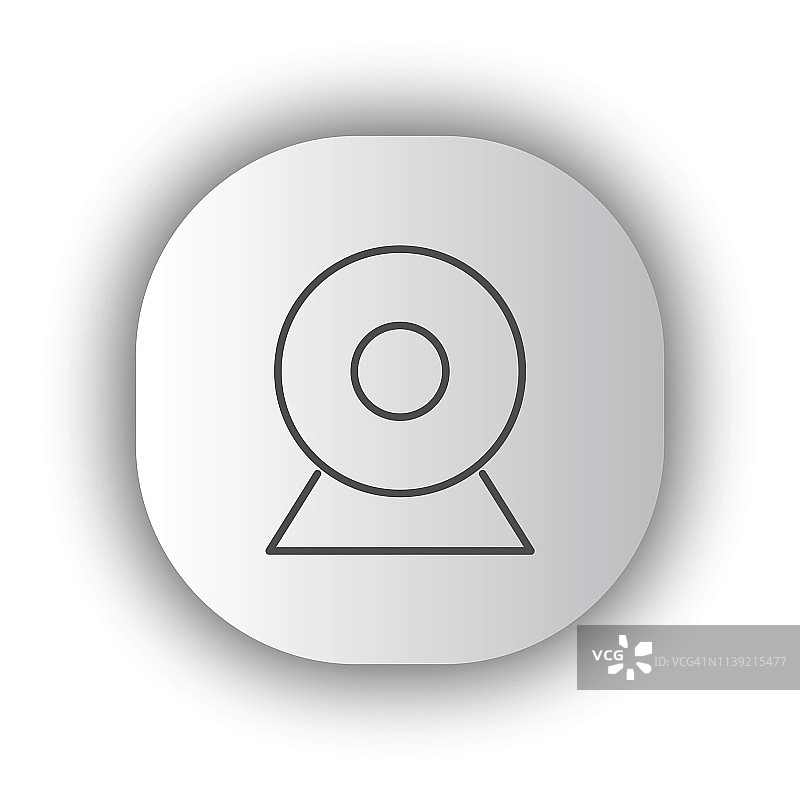 安全摄像头线性图标图片素材