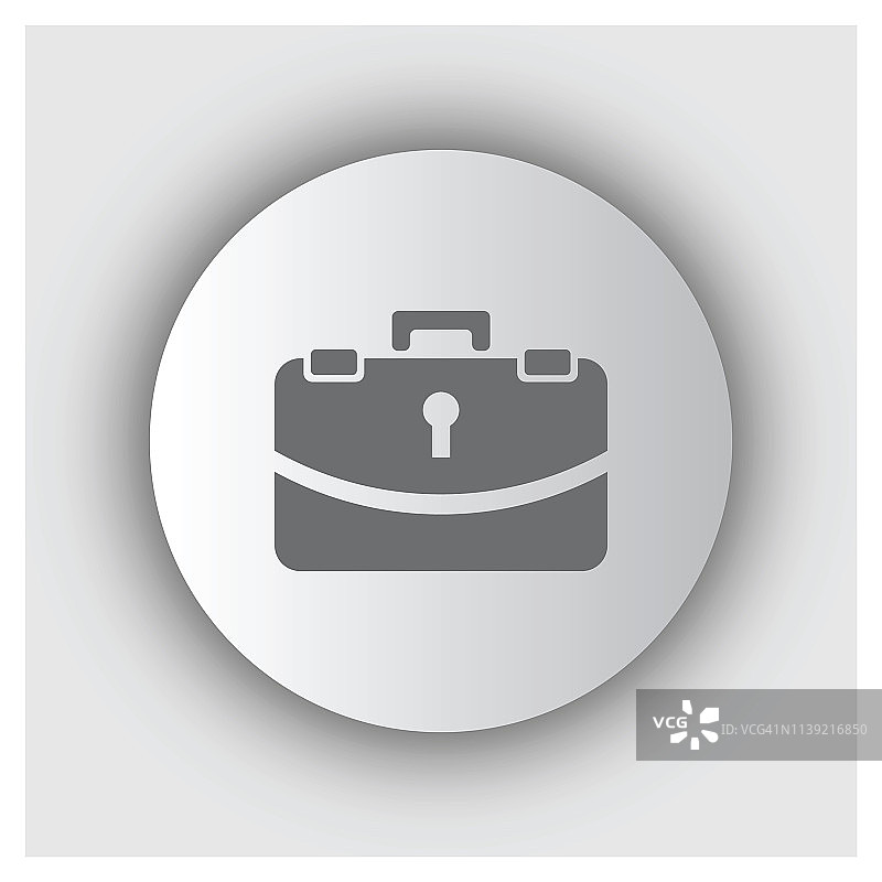 公文包矢量轮廓图标图片素材