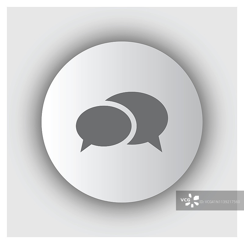 扁平风格语音气泡图标图片素材