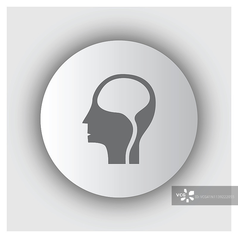 人头与大脑图片素材