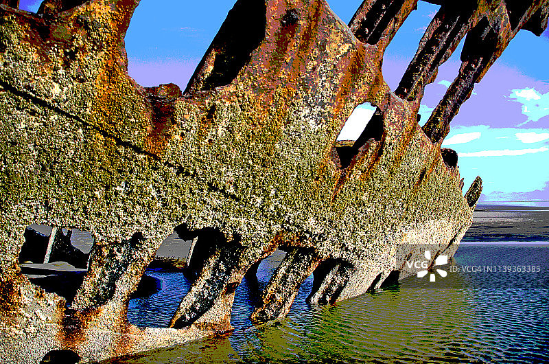 彼得·艾尔达勒号沉船图片素材