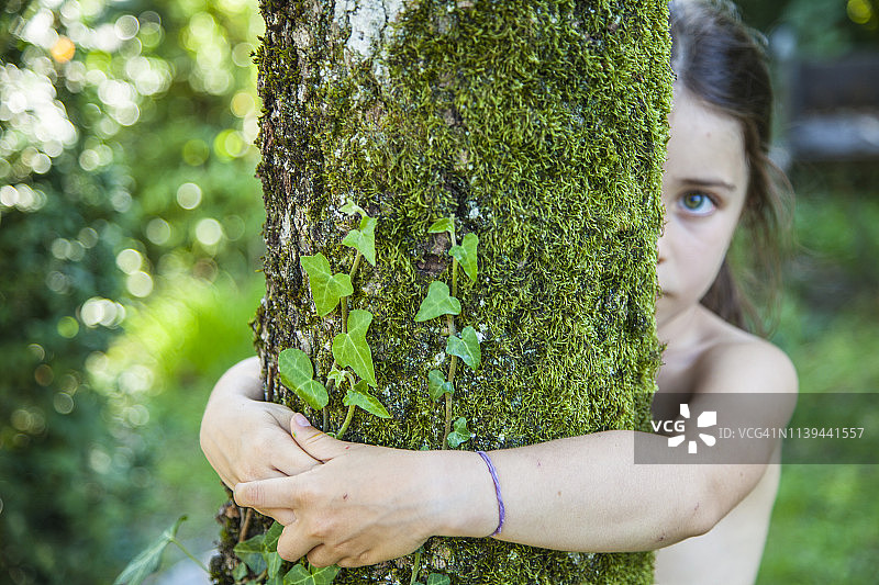 儿童与自然图片素材