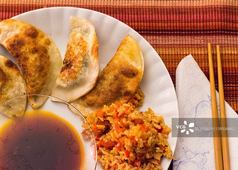 纯素饺子图片素材