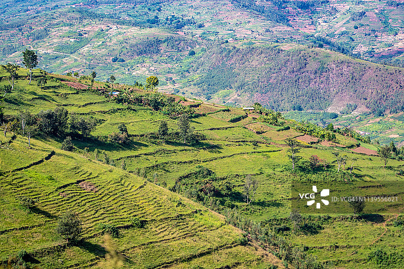 梯田山坡图片素材