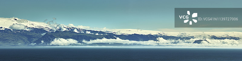 冰岛埃亚菲亚德拉冰盖冰川图片素材