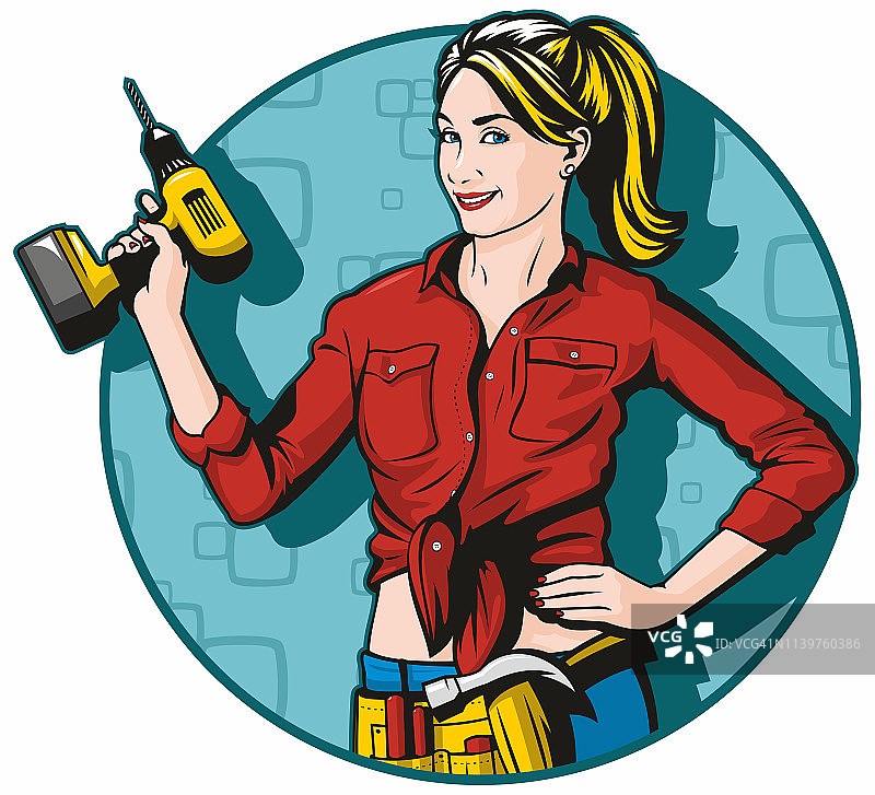 家居装修女人图片素材