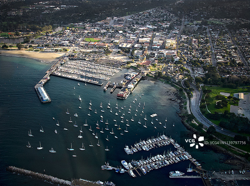 美国加利福尼亚州蒙特雷鸟瞰图图片素材
