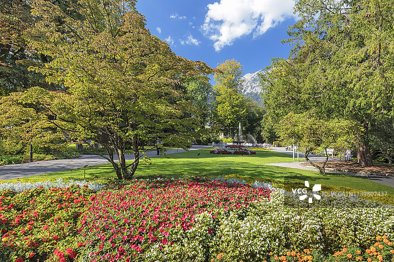 德国巴特赖兴哈尔的SPA公园图片素材