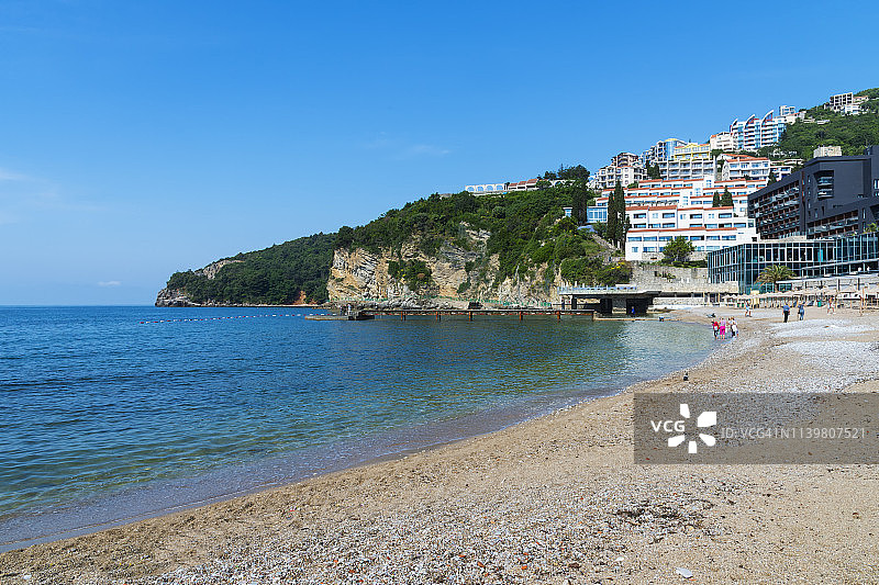 欧洲黑山布德瓦莫格伦海滩图片素材