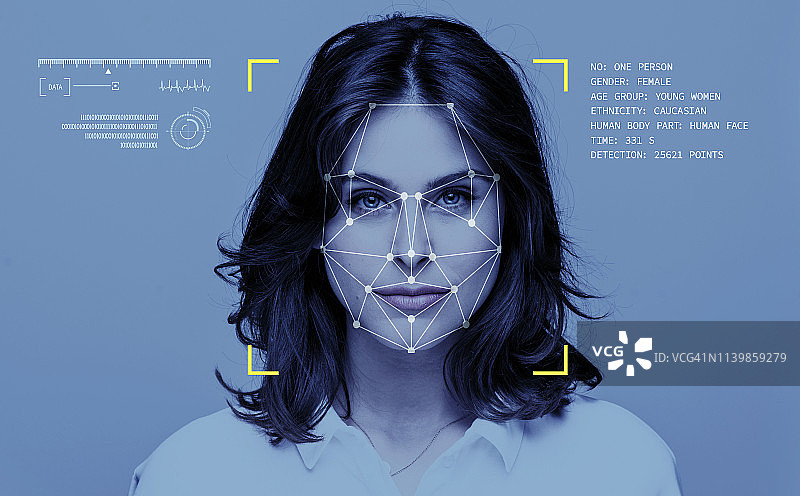人脸识别技术图片素材
