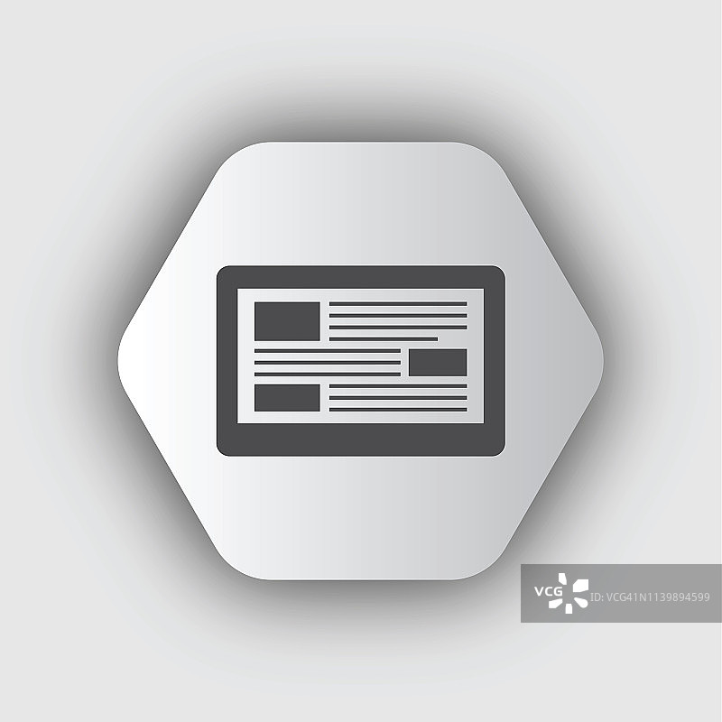 新闻符号：报纸线条图标图片素材