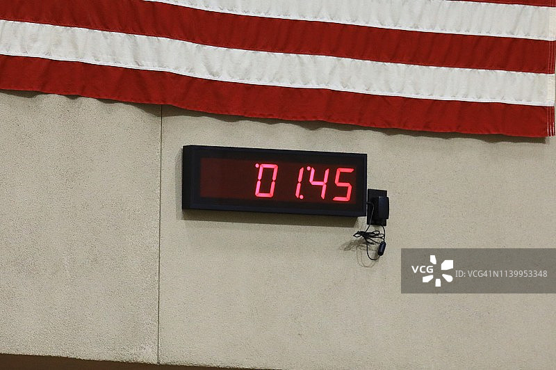 壁挂式数字钟图片素材