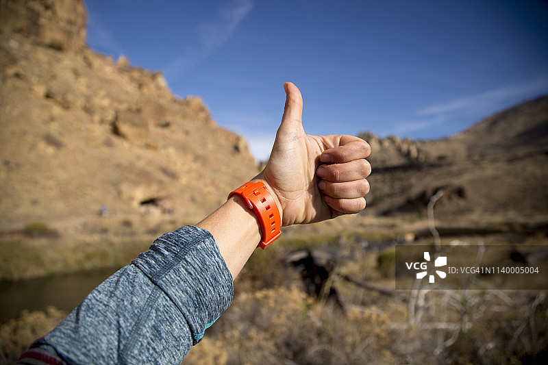 俄勒冈州史密斯岩州立公园点赞图片素材