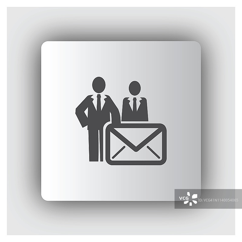 拿着信封的邮递员图片素材