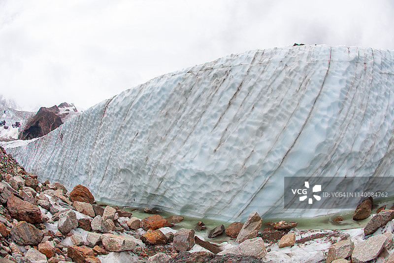 米堆冰川，中国西藏自治区图片素材
