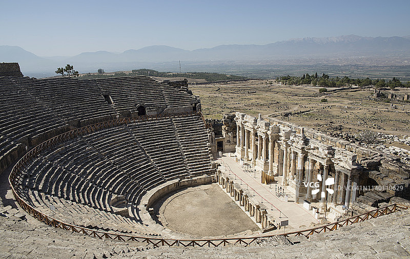 土耳其卡帕多西亚希拉波利斯圆形剧场景观图片素材