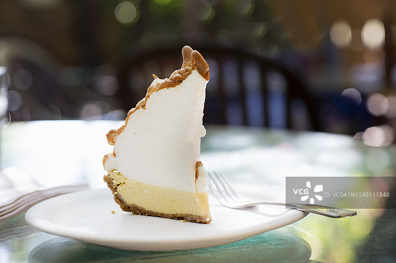 佛罗里达群岛的传统甜点酸橙派图片素材