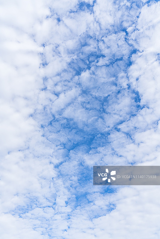 2018年11月7日纽约中央公园的秋季卷积云蓝天景色图片素材