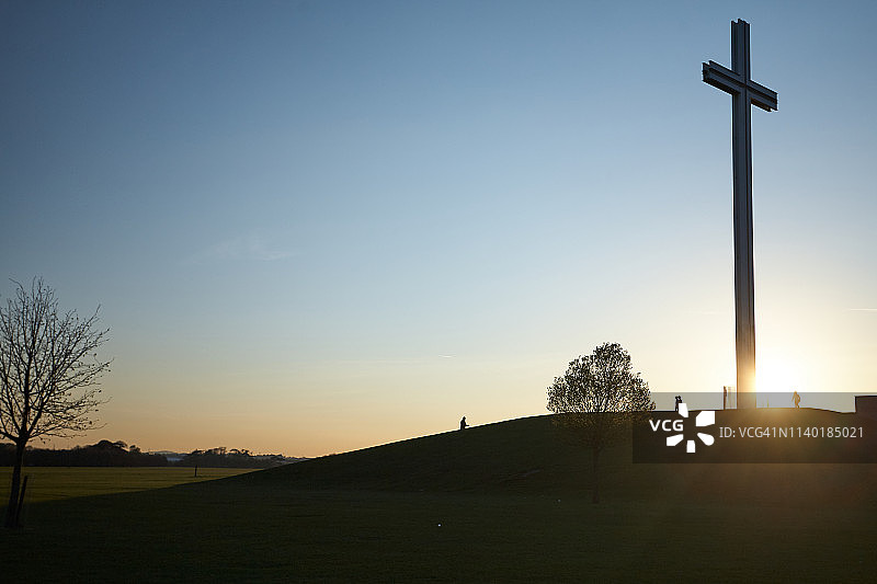 都柏林凤凰公园的教皇十字架，爱尔兰图片素材