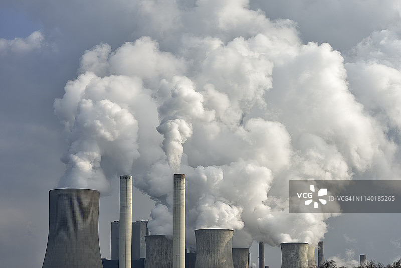 德国北莱茵-威斯特法伦州尼德劳塞姆燃煤电站图片素材