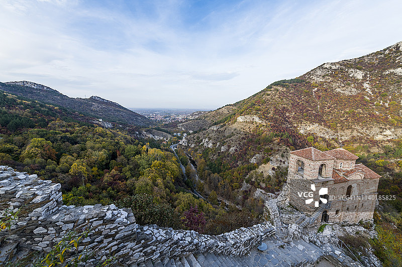 保加利亚阿森诺夫格勒阿森要塞圣玛丽教堂图片素材