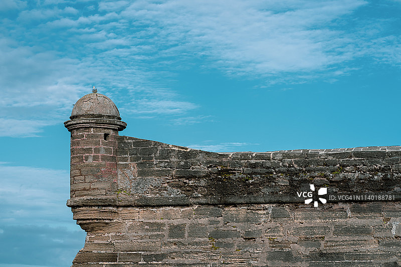 马坦萨斯堡顶端的小鸟图片素材