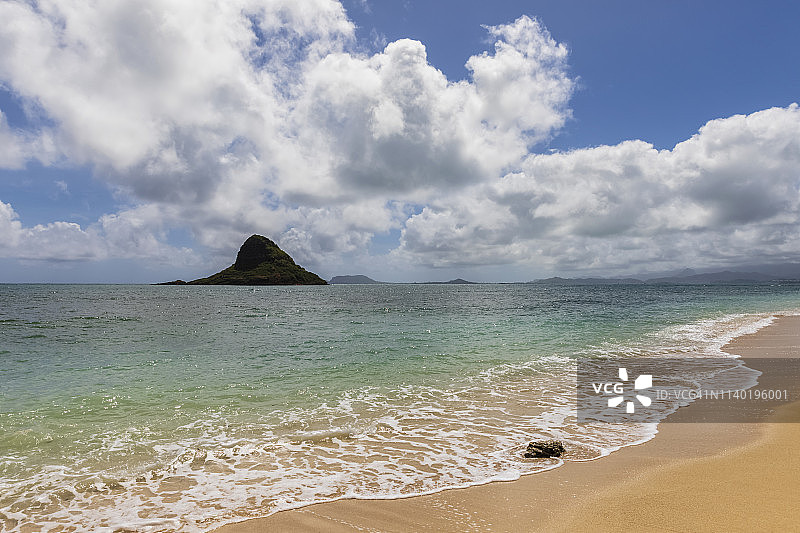 美国夏威夷瓦胡岛库阿洛阿角莫科利伊岛风光图片素材