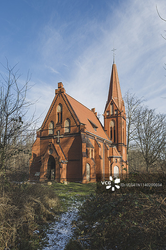 德国梅克伦堡-前波美拉尼亚州海利根达姆福音教堂图片素材