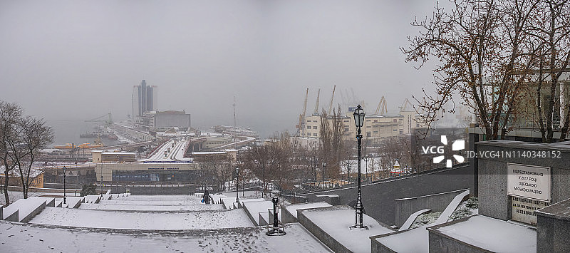 乌克兰敖德萨的冬季图片素材