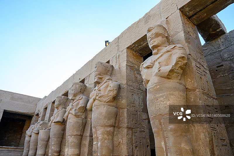 埃及卢克索卡纳克神庙遗址群图片素材
