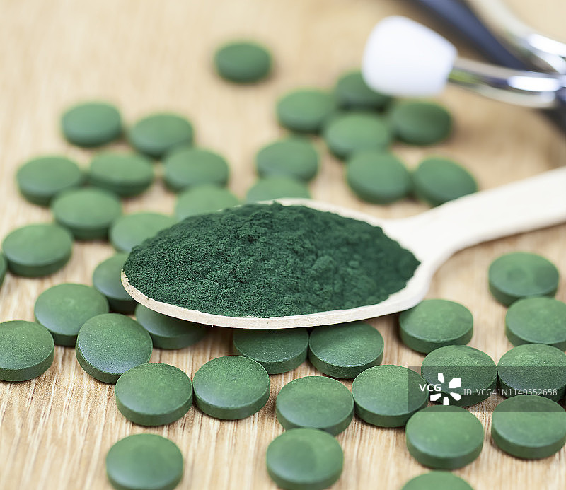 有机螺旋藻图片素材