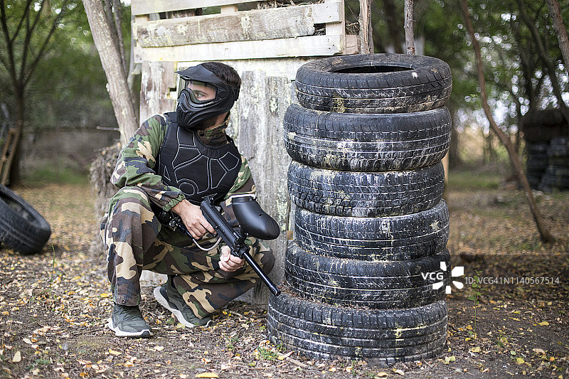 彩弹射击图片素材