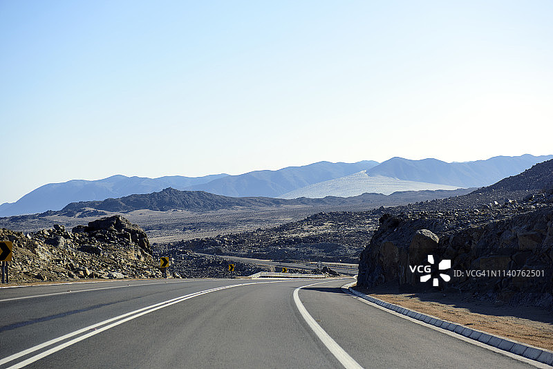卡尔德拉附近的高速公路，智利图片素材