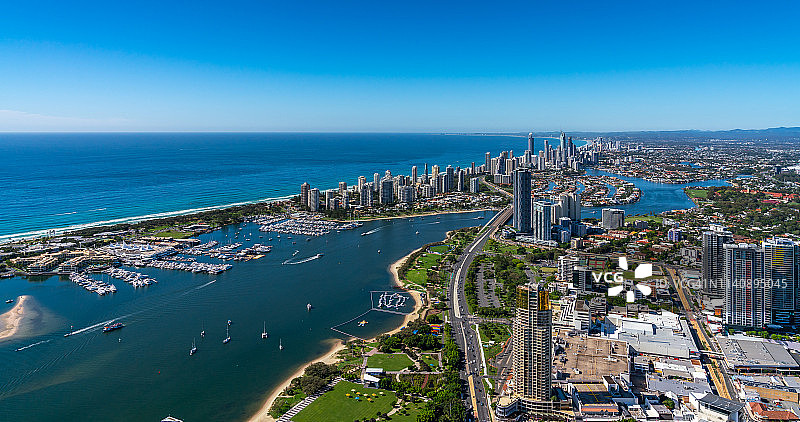 2019年澳大利亚昆士兰州黄金海岸航拍图片素材