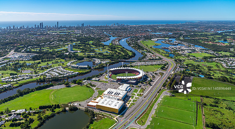 2019年澳大利亚昆士兰州黄金海岸航拍图片素材