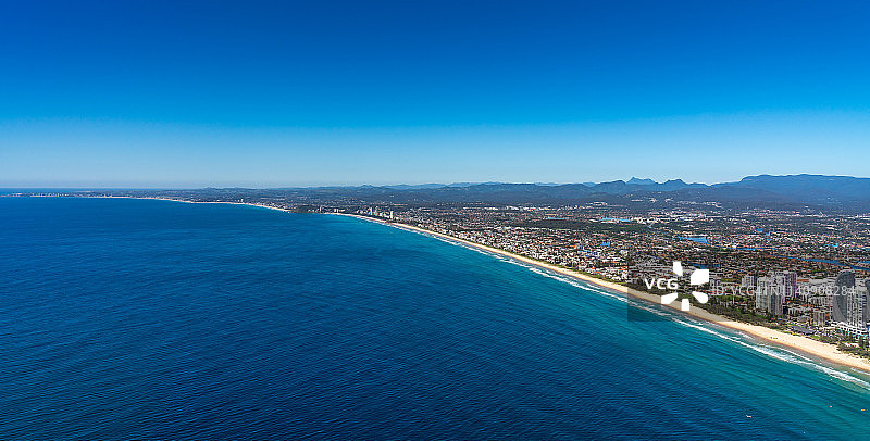 黄金海岸冲浪者天堂QLD澳大利亚航空照片图片素材