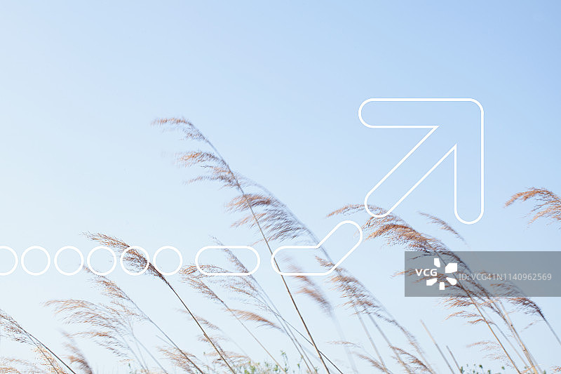 自然背景上的图形箭头图片素材