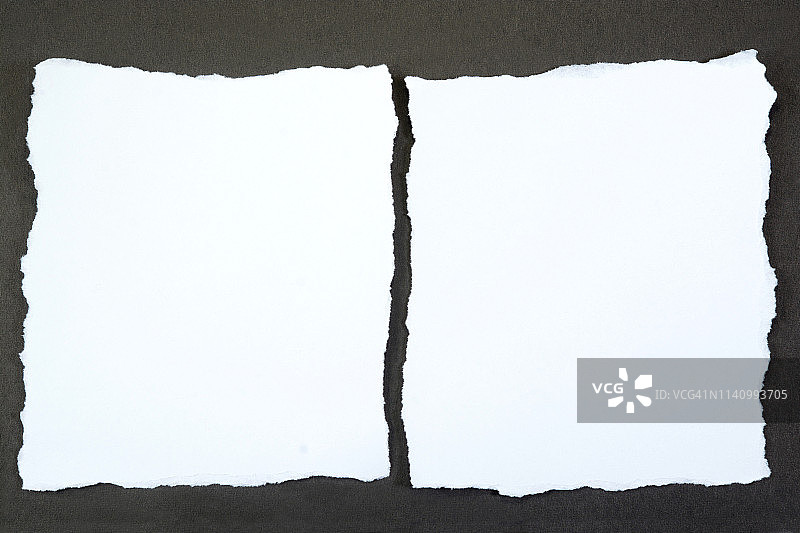 白色撕裂纸张图片素材