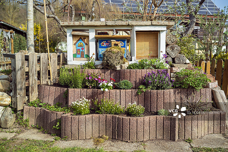 创意花园昆虫友好设计图片素材