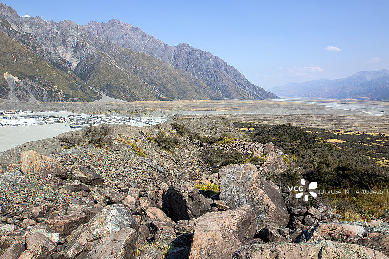 塔斯曼湖和塔斯曼山谷图片素材