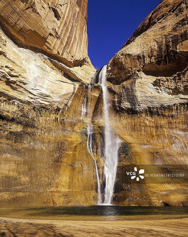 美国犹他州小牛溪瀑布图片素材