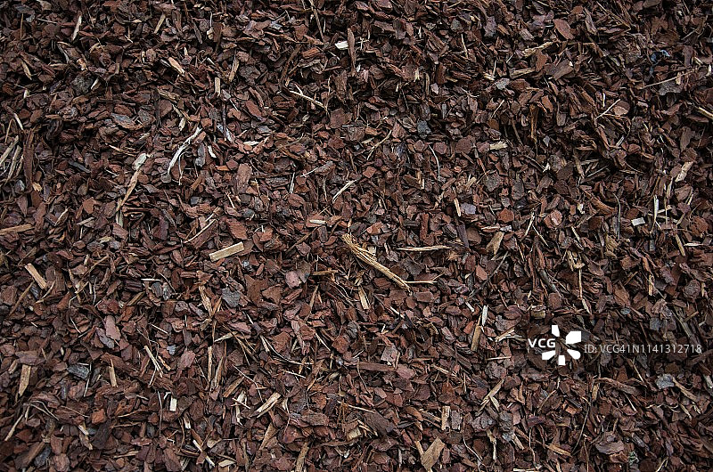 用作景观覆盖物的木片图片素材