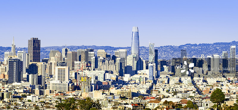 旧金山的天际线图片素材