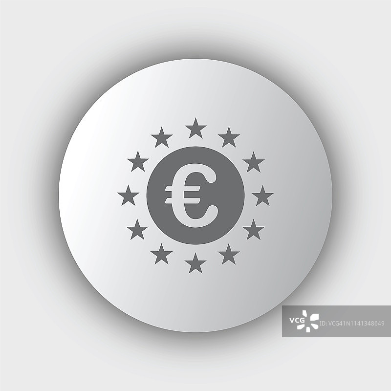 欧元符号矢量图标图片素材