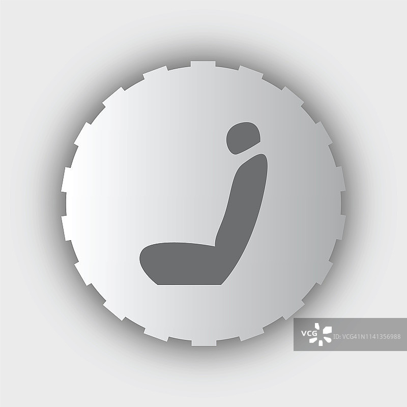 汽车座椅矢量图标图片素材